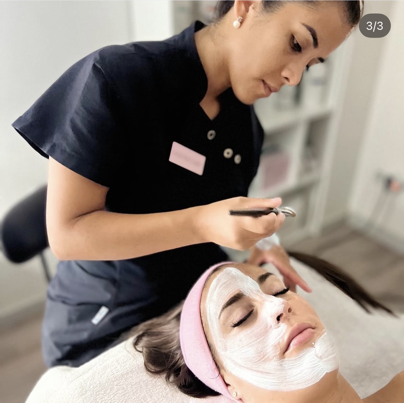 Tratamiento facial con mascarilla